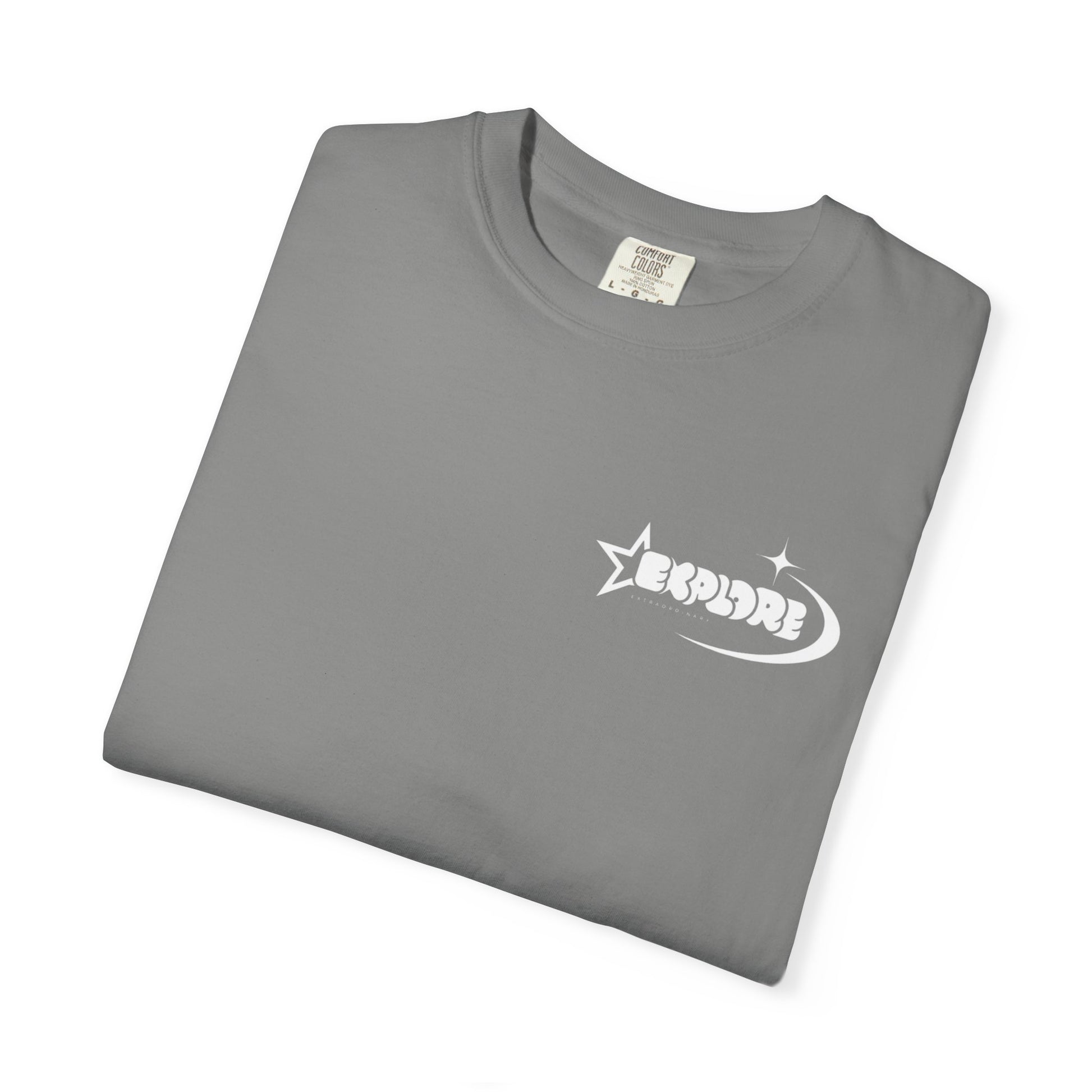 "XPLR LUNAR" box logo statement T-shirt