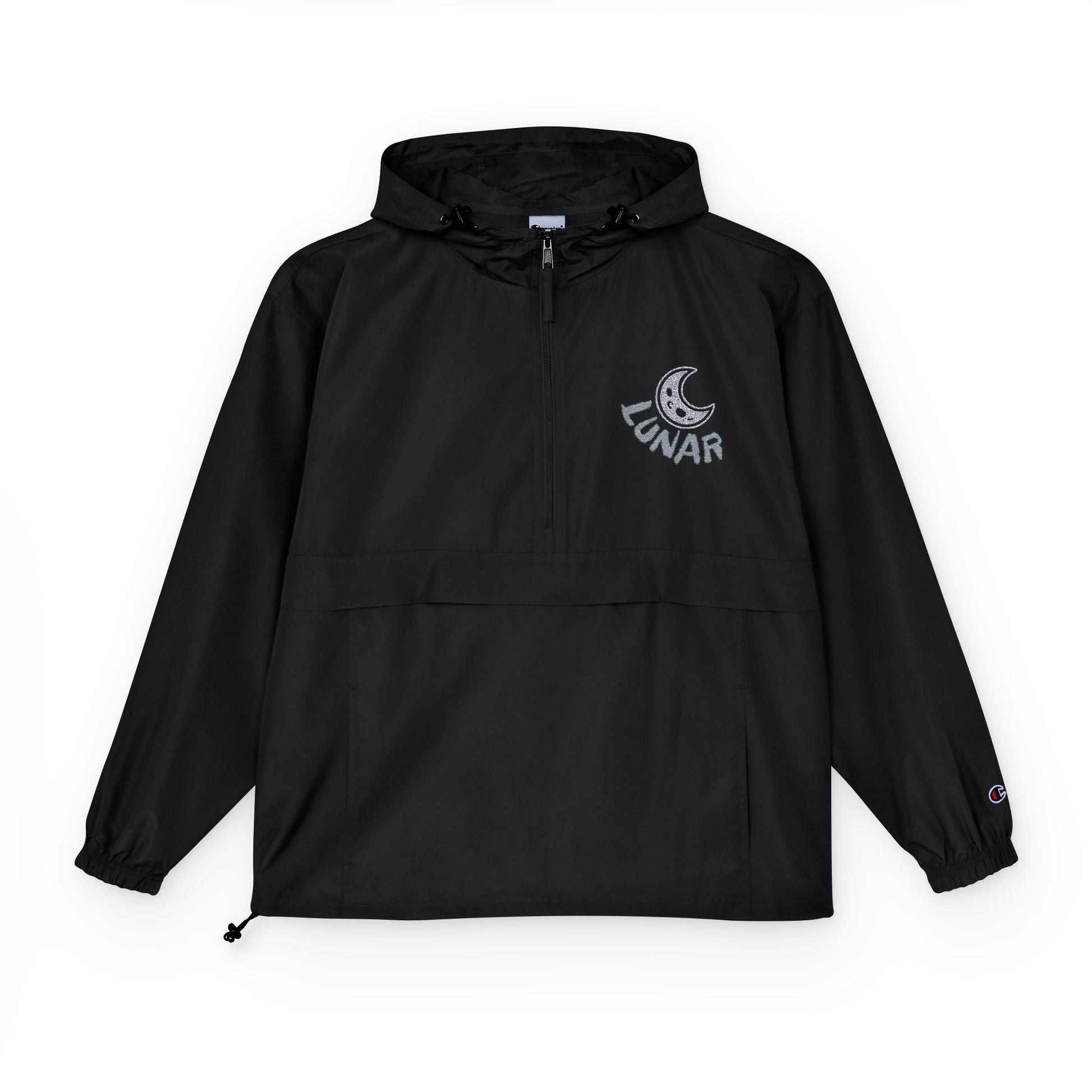 "LUNAR w/ alt "MOON" logo- Champion Packable Anorak Jacket
