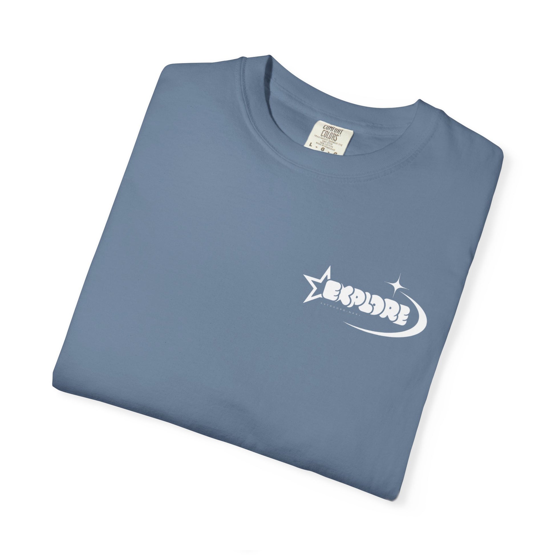 "XPLR LUNAR" box logo statement T-shirt