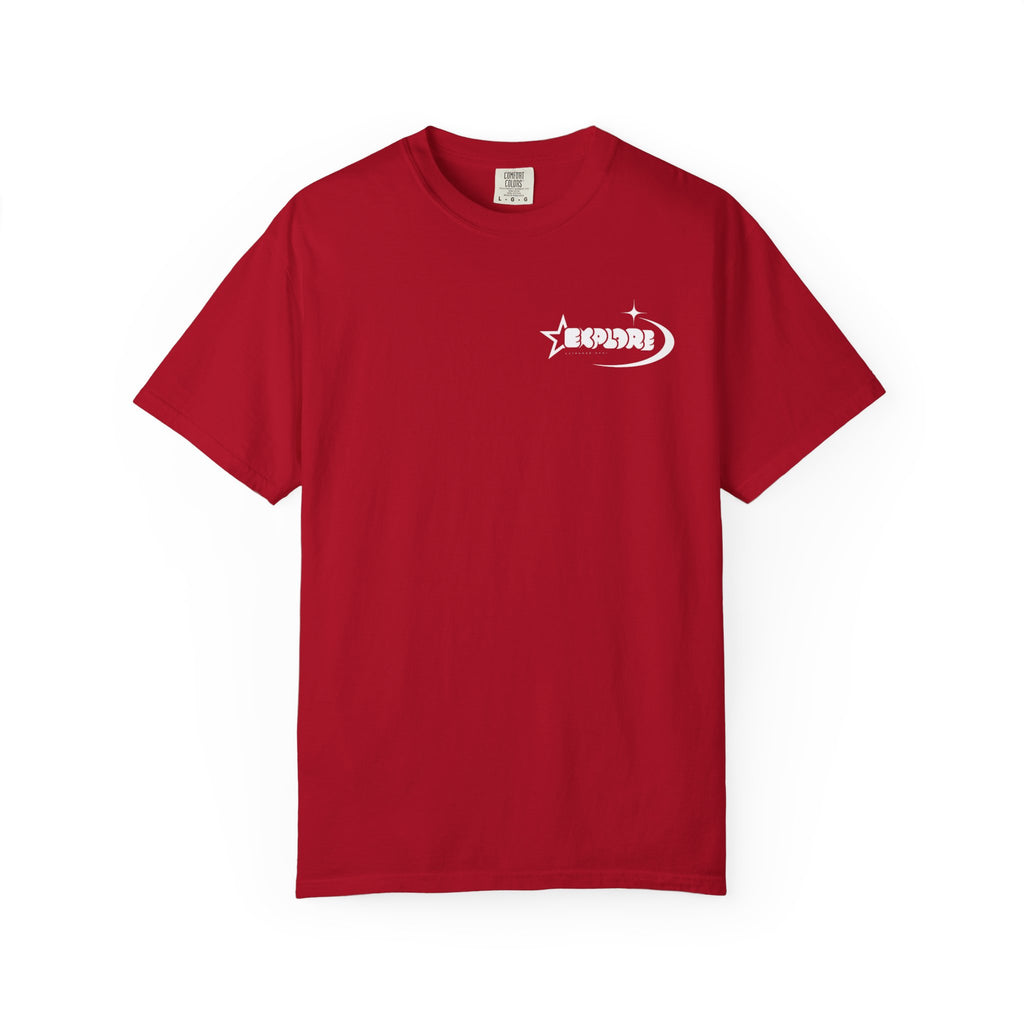 "XPLR LUNAR" box logo statement T-shirt