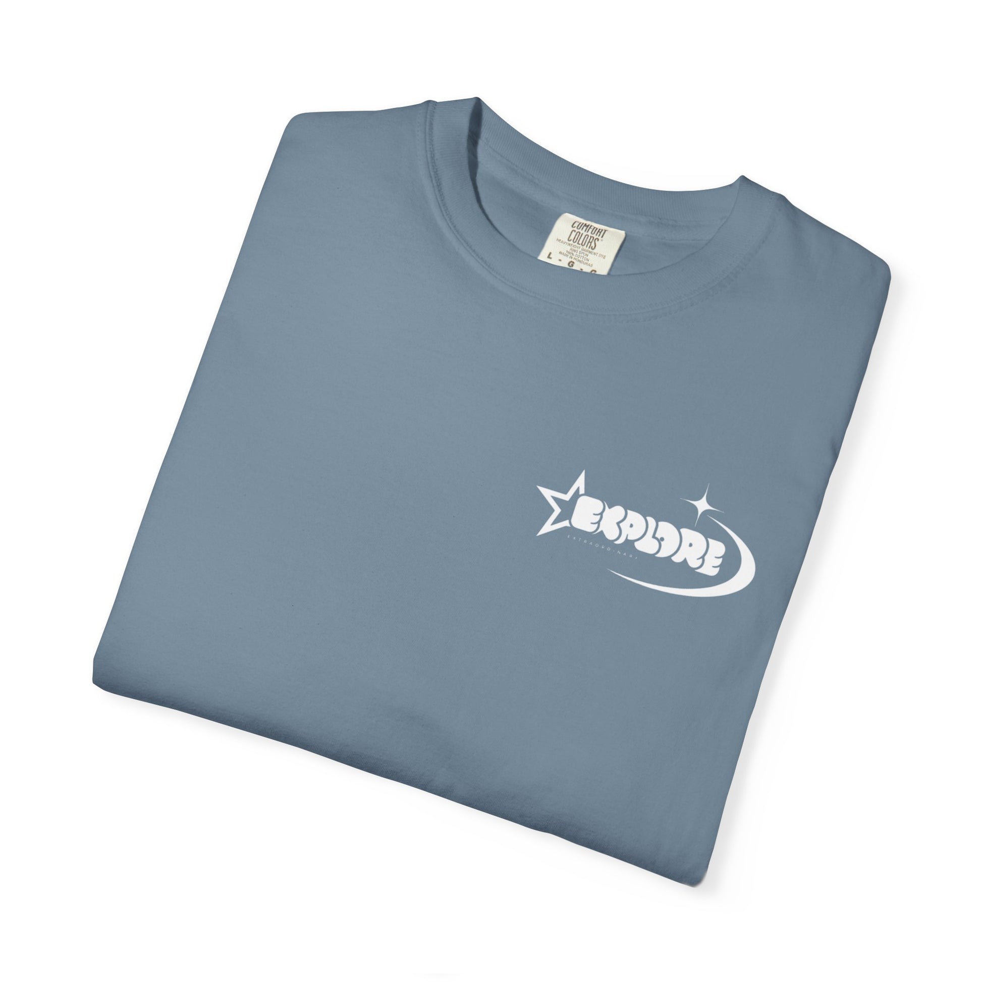 "XPLR LUNAR" box logo statement T-shirt