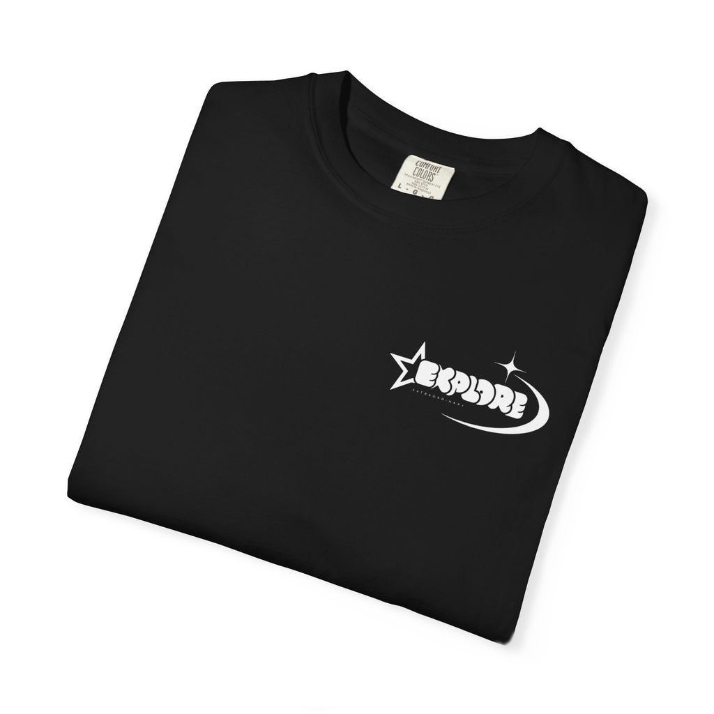 "XPLR LUNAR" box logo statement T-shirt
