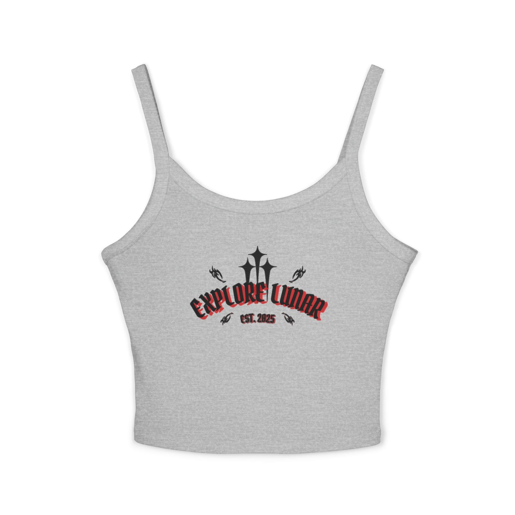Lunar Adventure Women's Spaghetti Strap Tank Top, Explore the Universe