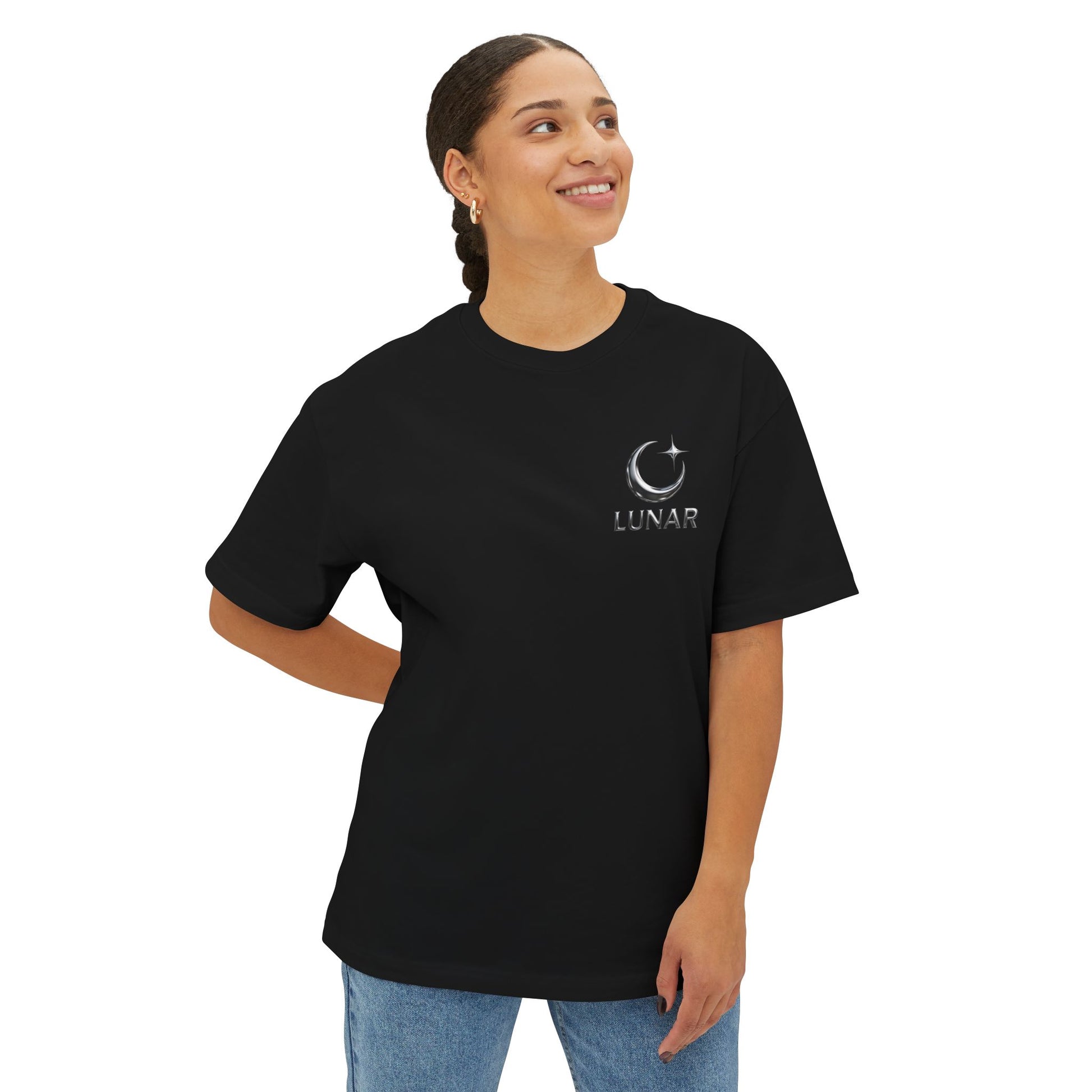 Oversized Boxy Tee w/ "Invasion" logo on the back