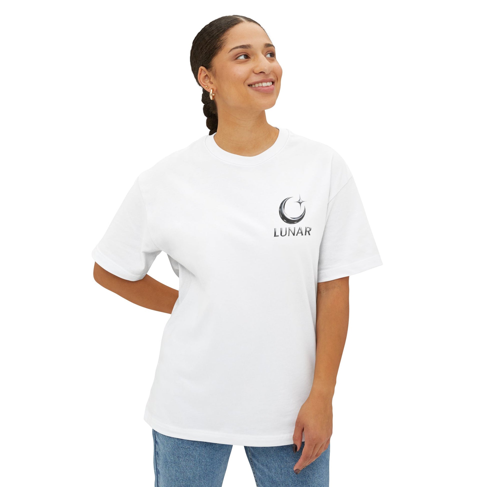 Oversized Boxy Tee w/ "Invasion" logo on the back
