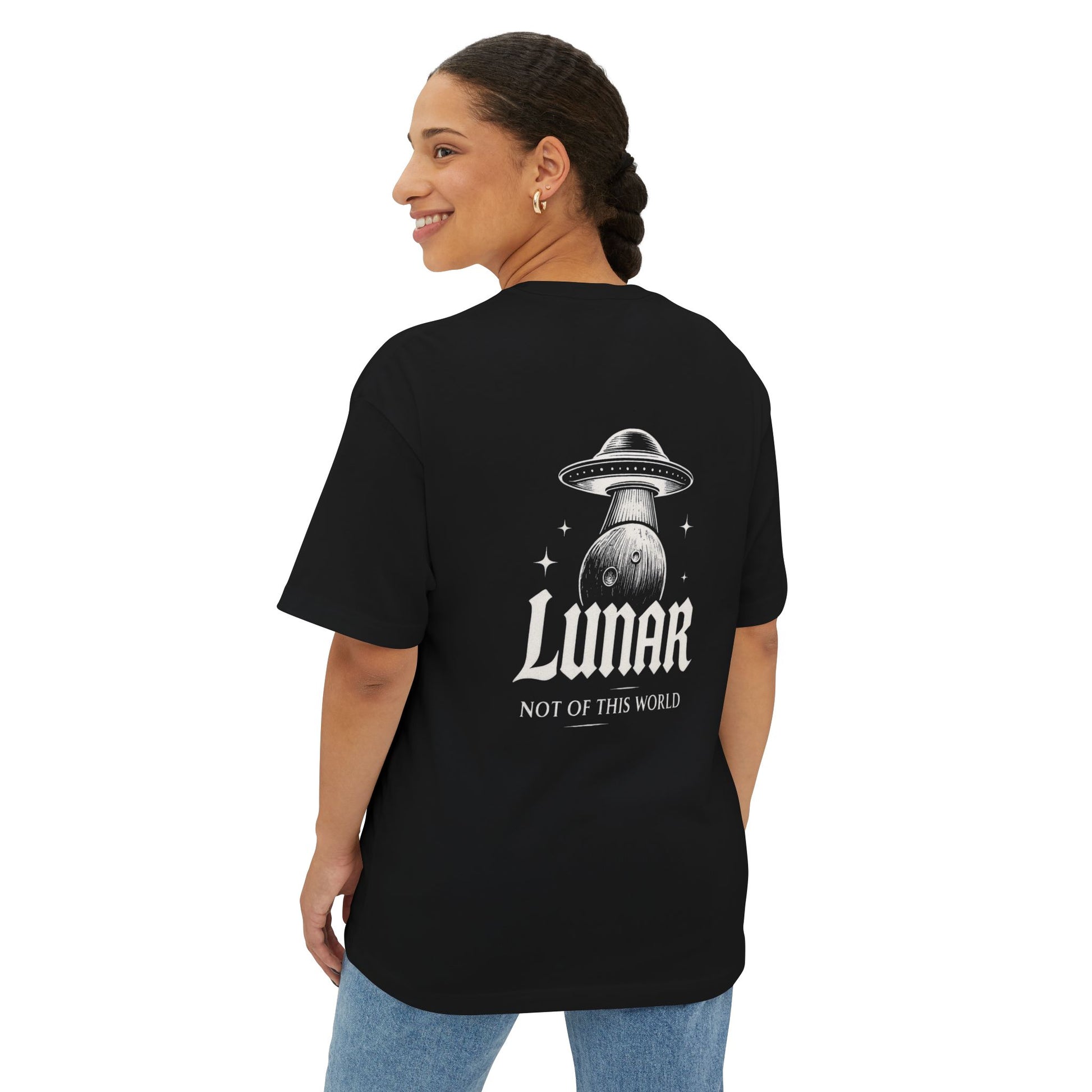 Oversized Boxy Tee w/ "Invasion" logo on the back