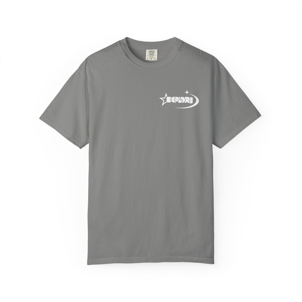 "XPLR LUNAR" box logo statement T-shirt