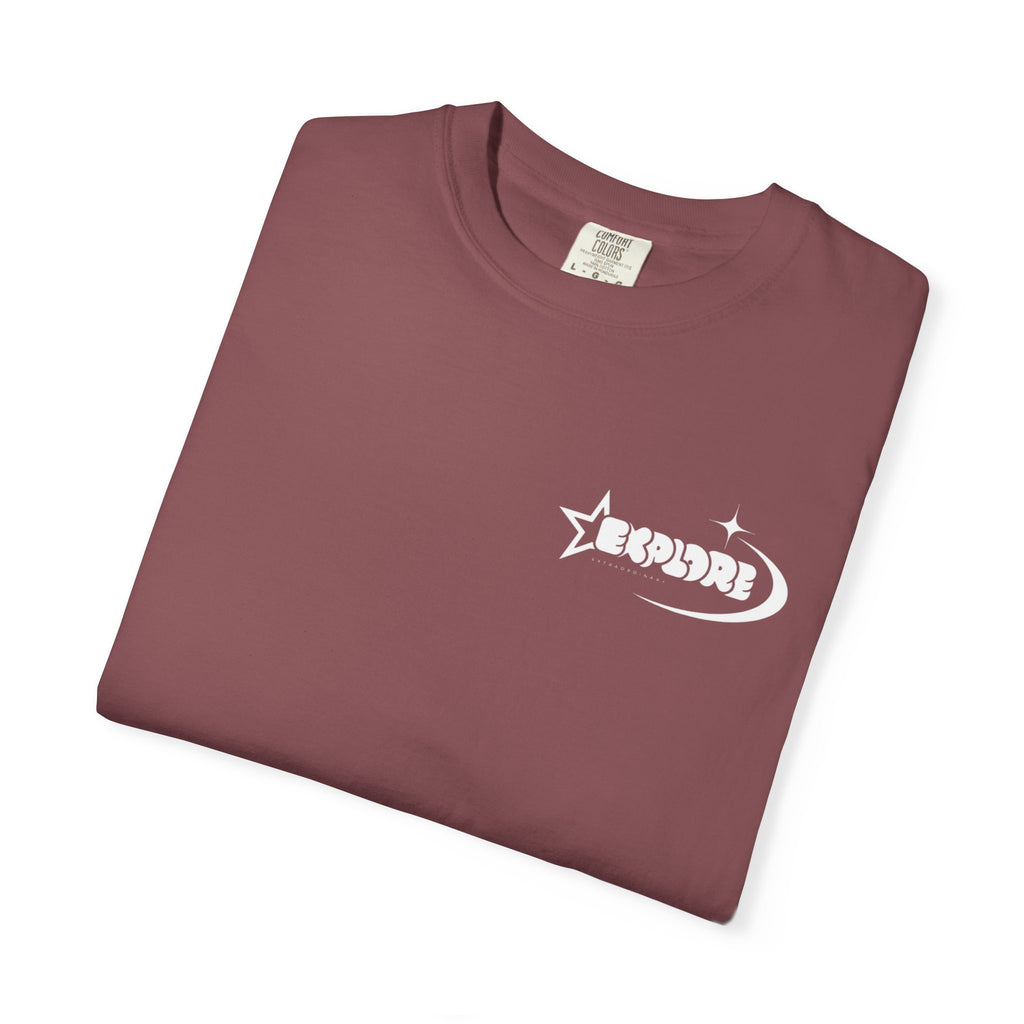 "XPLR LUNAR" box logo statement T-shirt