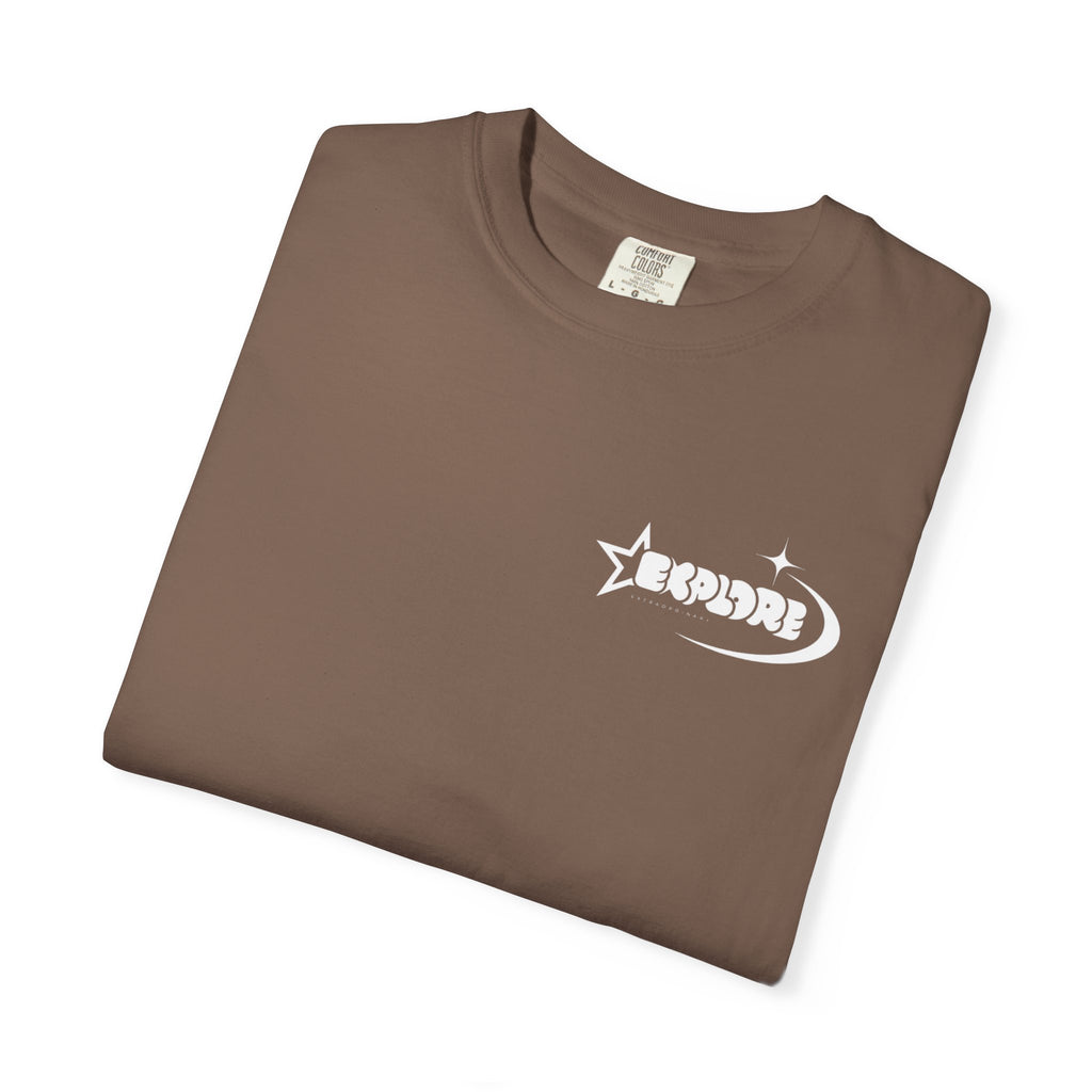 "XPLR LUNAR" box logo statement T-shirt