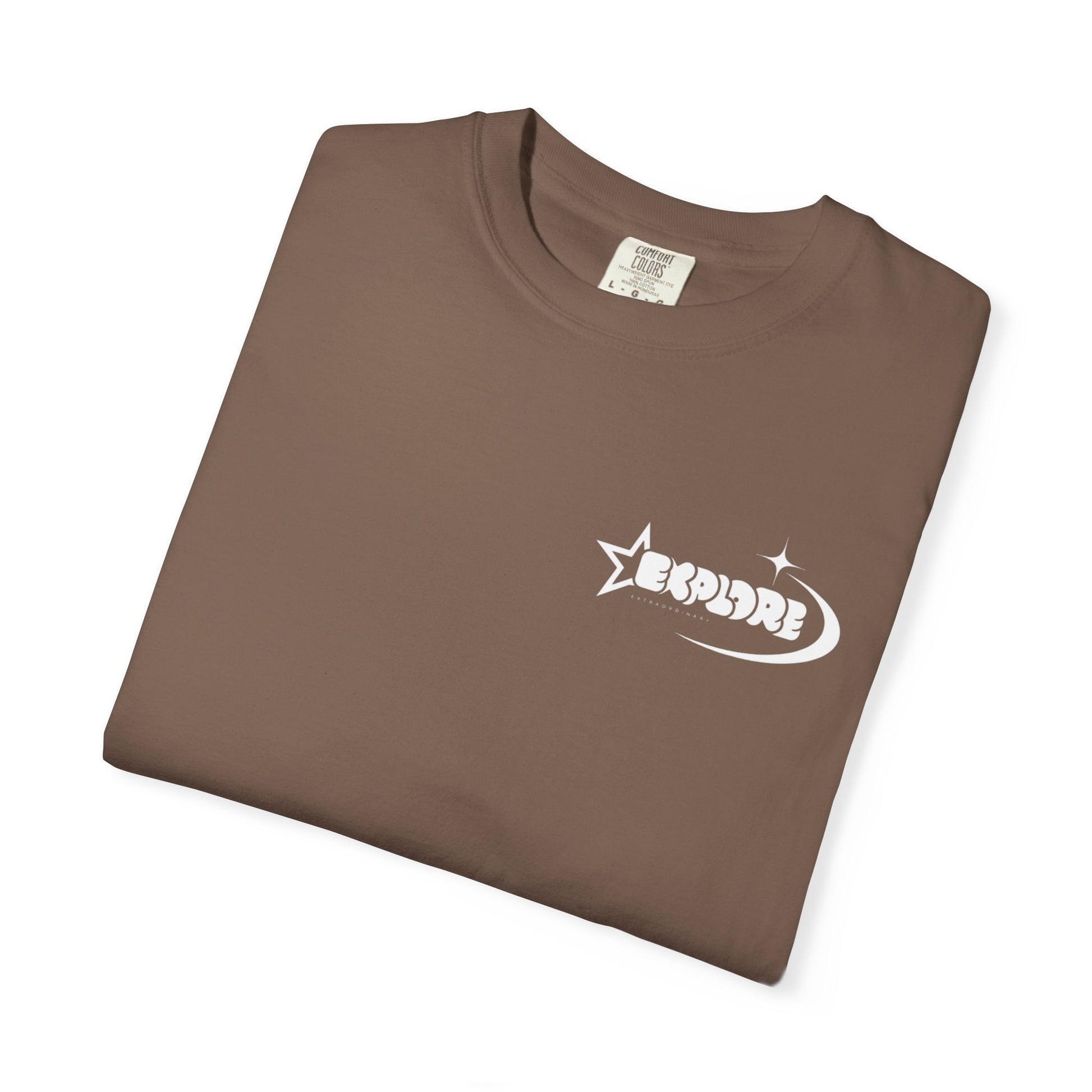 "XPLR LUNAR" box logo statement T-shirt