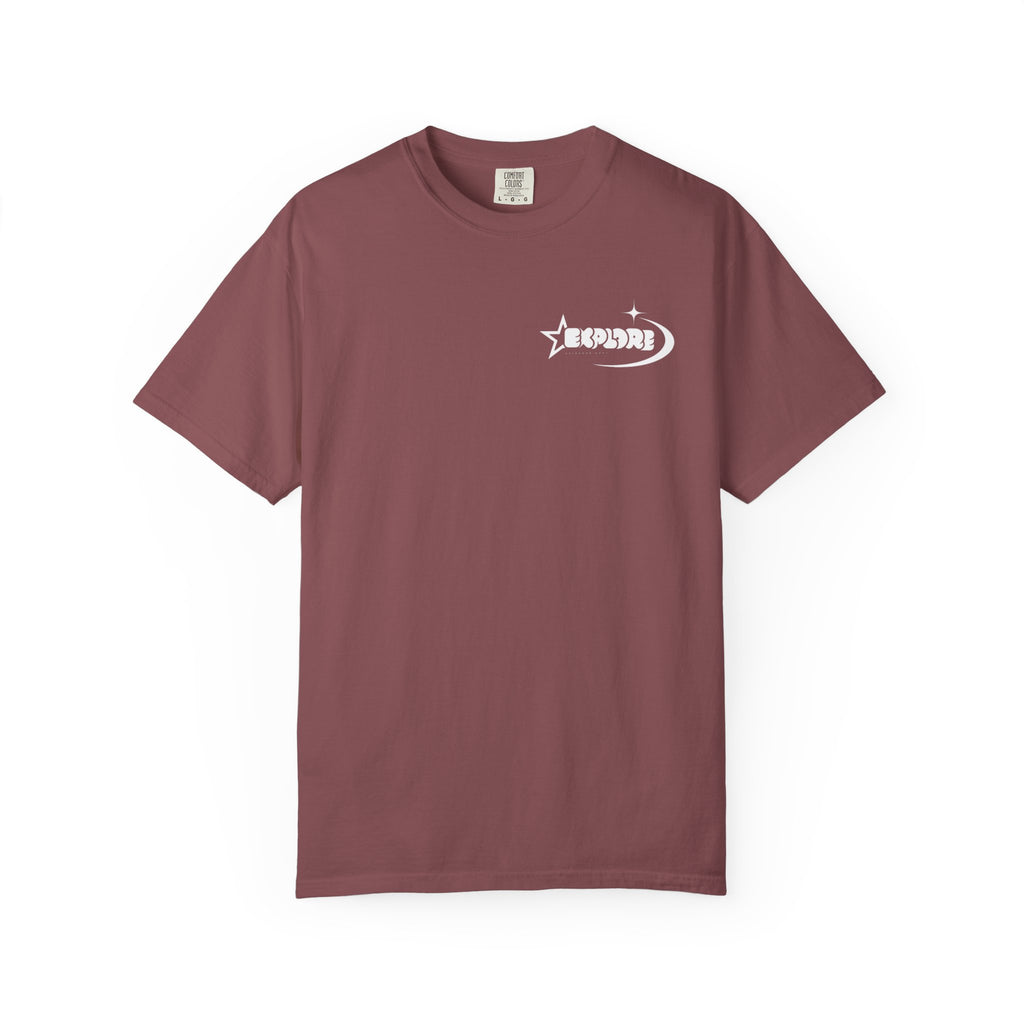 "XPLR LUNAR" box logo statement T-shirt