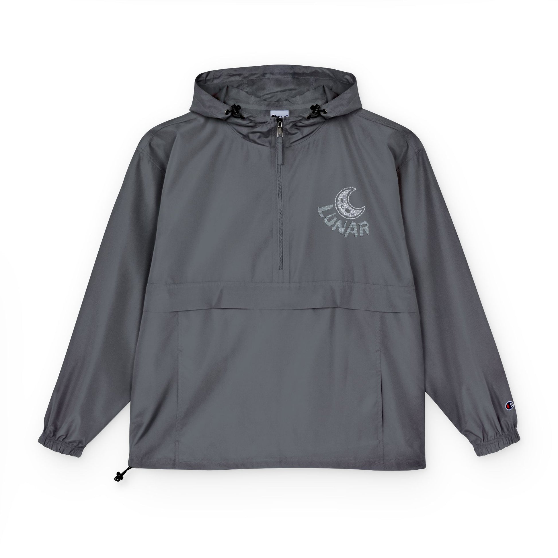 "LUNAR w/ alt "MOON" logo- Champion Packable Anorak Jacket