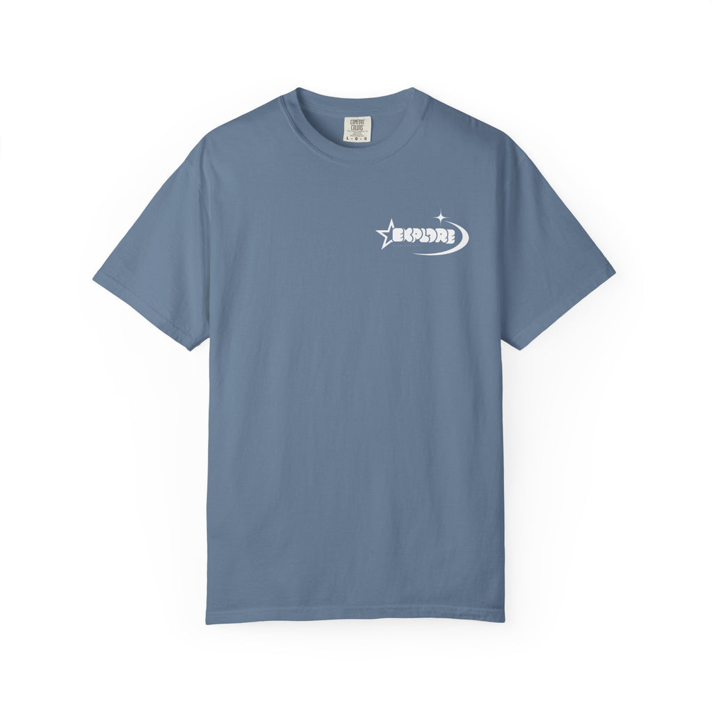 "XPLR LUNAR" box logo statement T-shirt