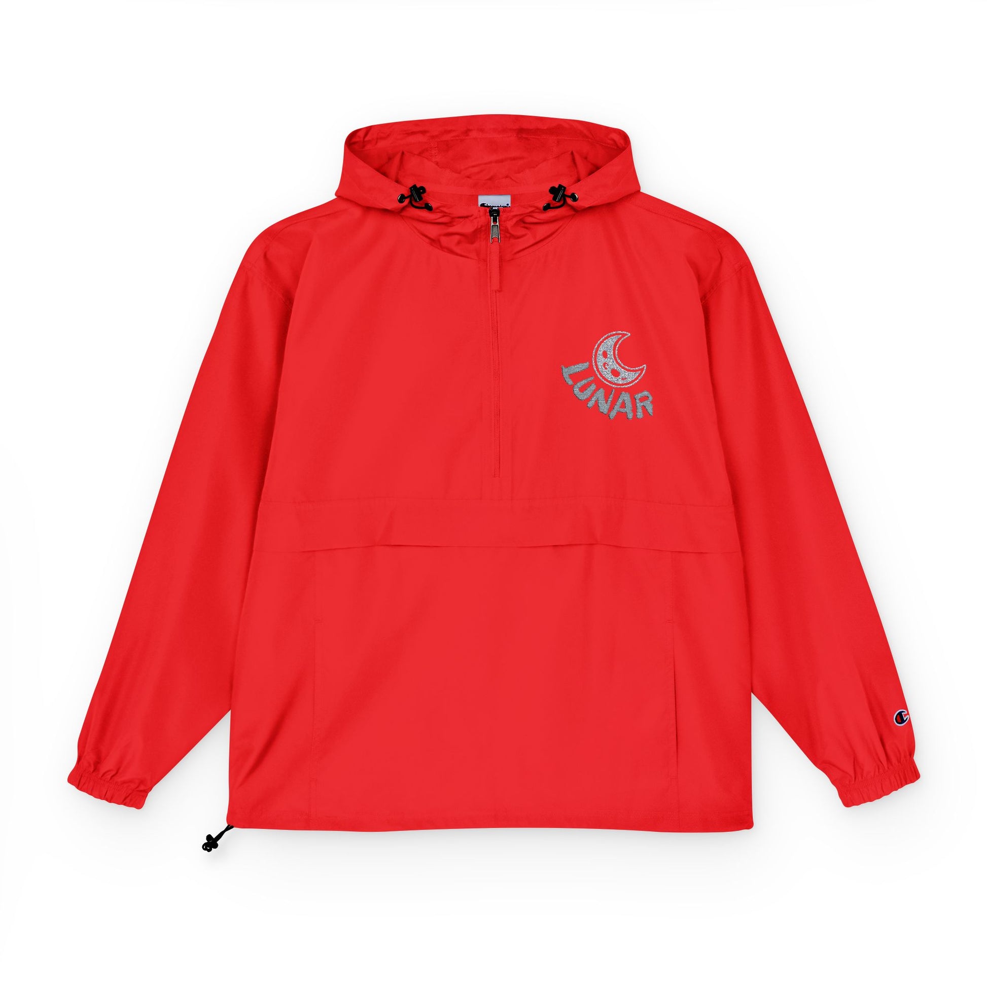 "LUNAR w/ alt "MOON" logo- Champion Packable Anorak Jacket